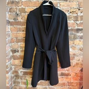 Abercrombie & Fitch Black Crepe Blazer Dress